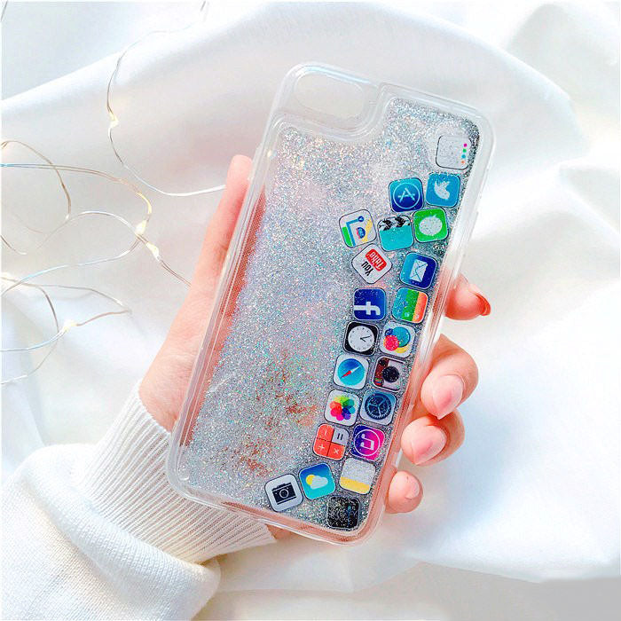 Funda para iPhone con pantalla líquida