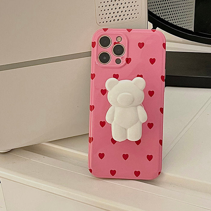 Funda para iPhone con un oso encantador