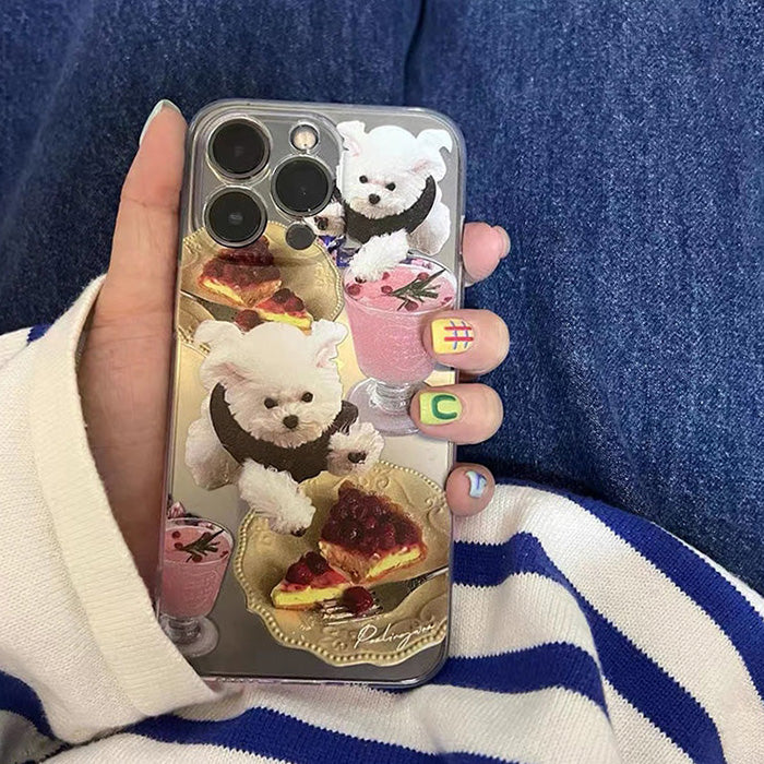 Funda para iPhone con un adorable cachorro