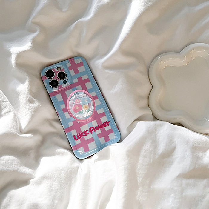 Funda para iPhone con diseño de flor de la suerte