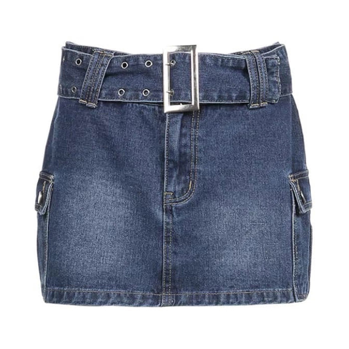 Mercury Rising Y2K Denim Skirt