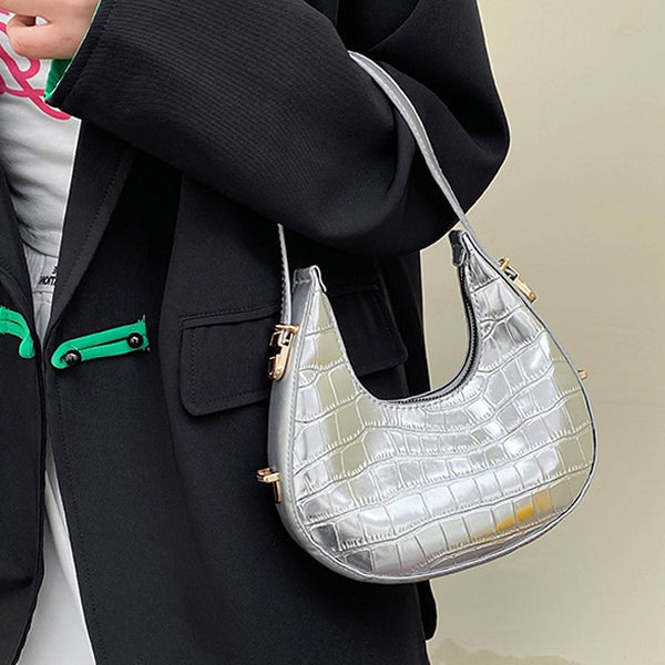 Metallic Aesthetic Hobo Bag