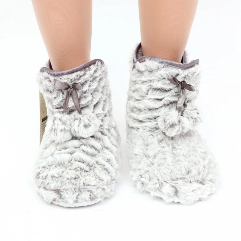 Warm Soft Plush Solid Home Slippers