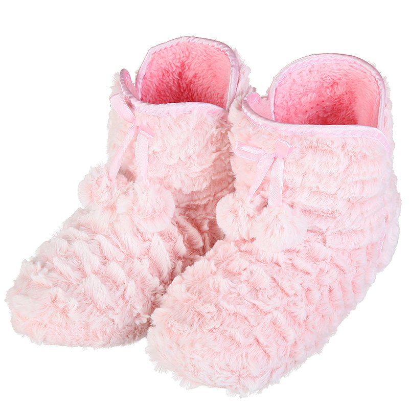 Warm Soft Plush Solid Home Slippers