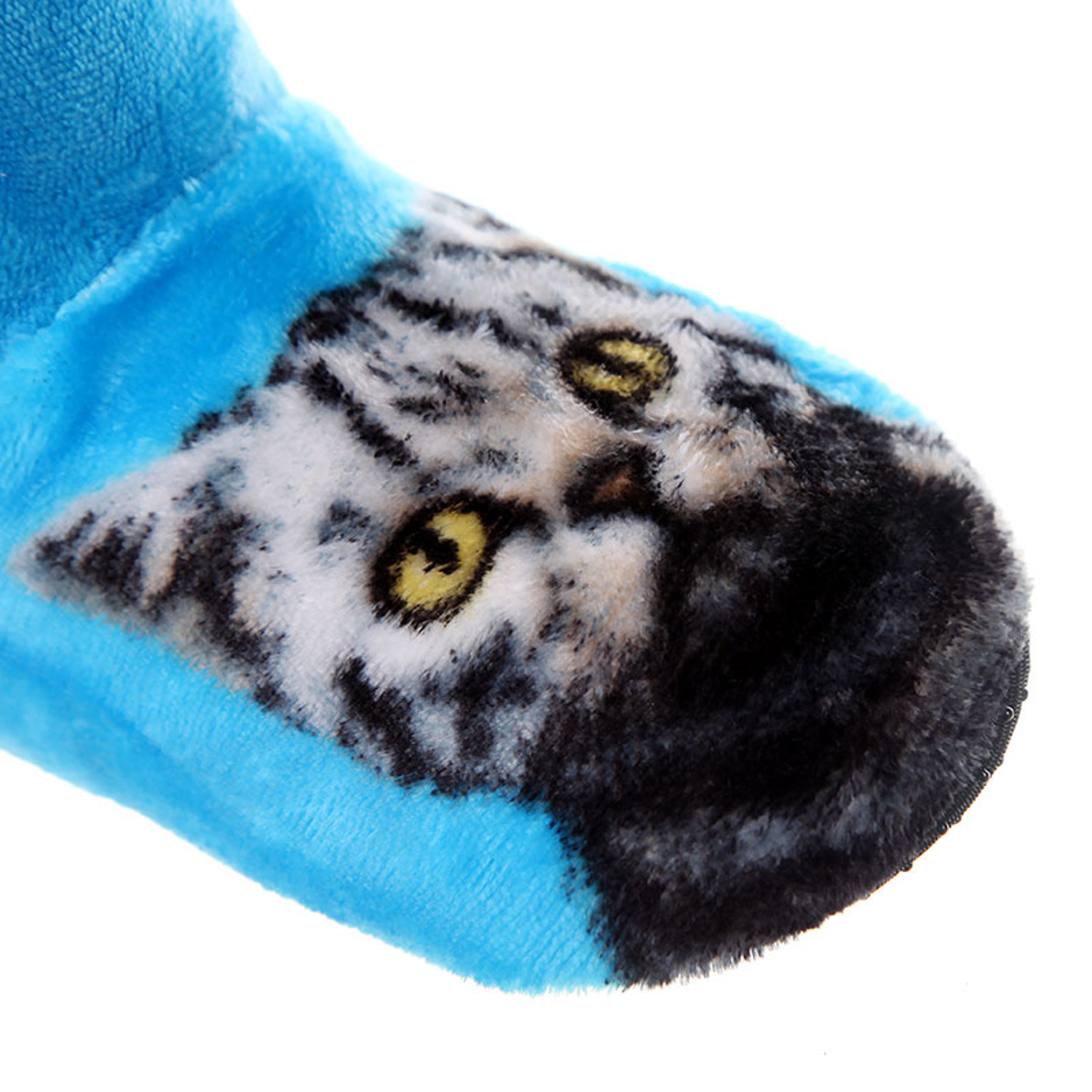 Warm Plush Home Slippers With Cat Print