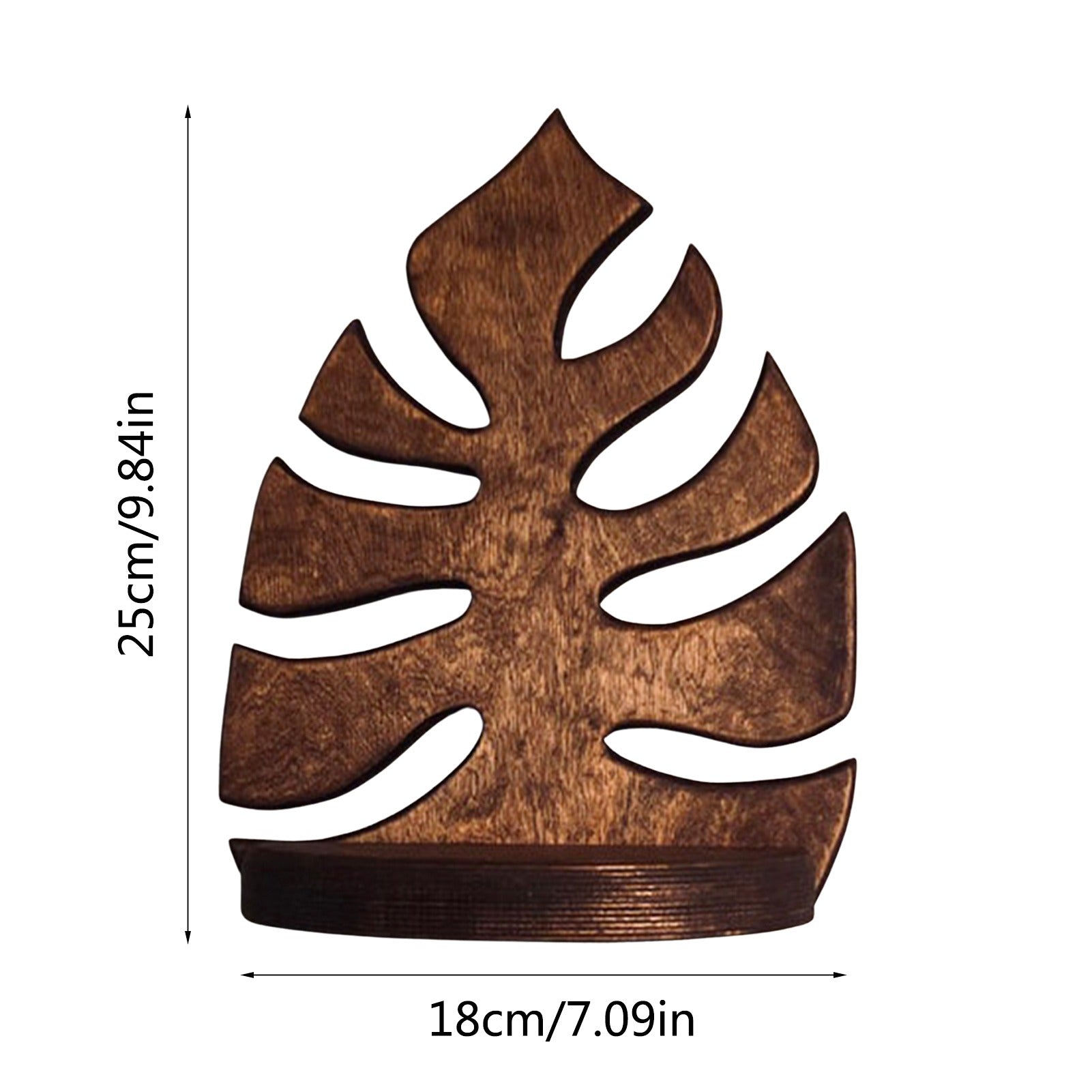 Monstera-Blatt-Holzregal