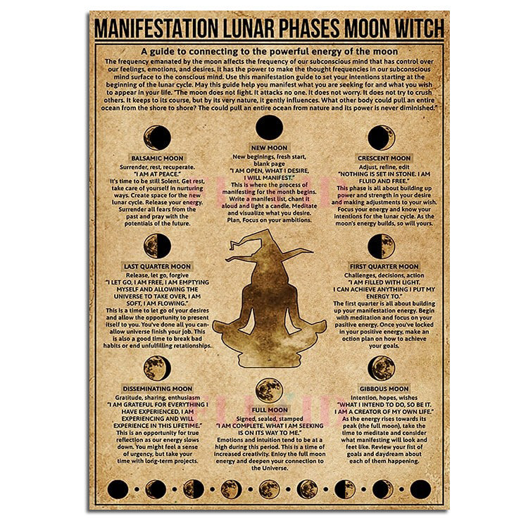 Póster vintage de Magia lunar