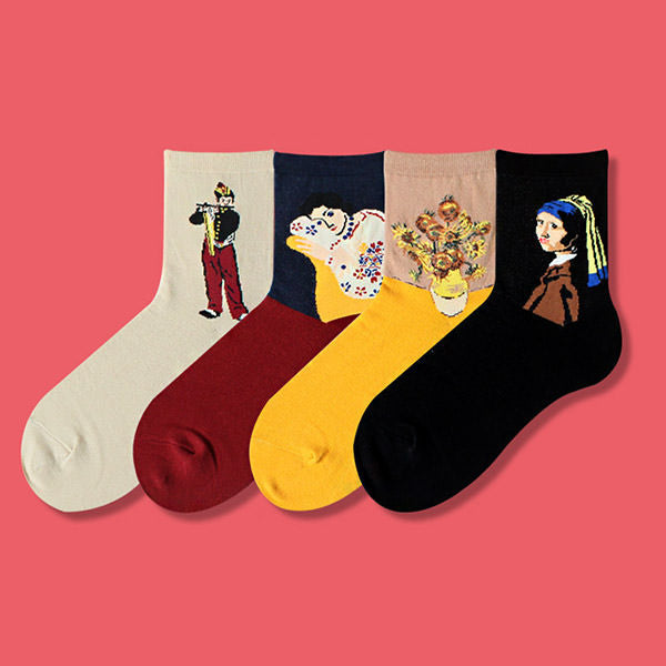 Socken aus der Museumskollektion im 4er-Pack