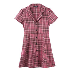 Nevermind Plaid Dress