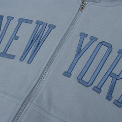 Sudadera con capucha bordada de Nueva York