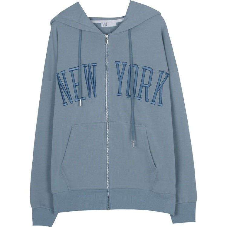 Sudadera con capucha bordada de Nueva York