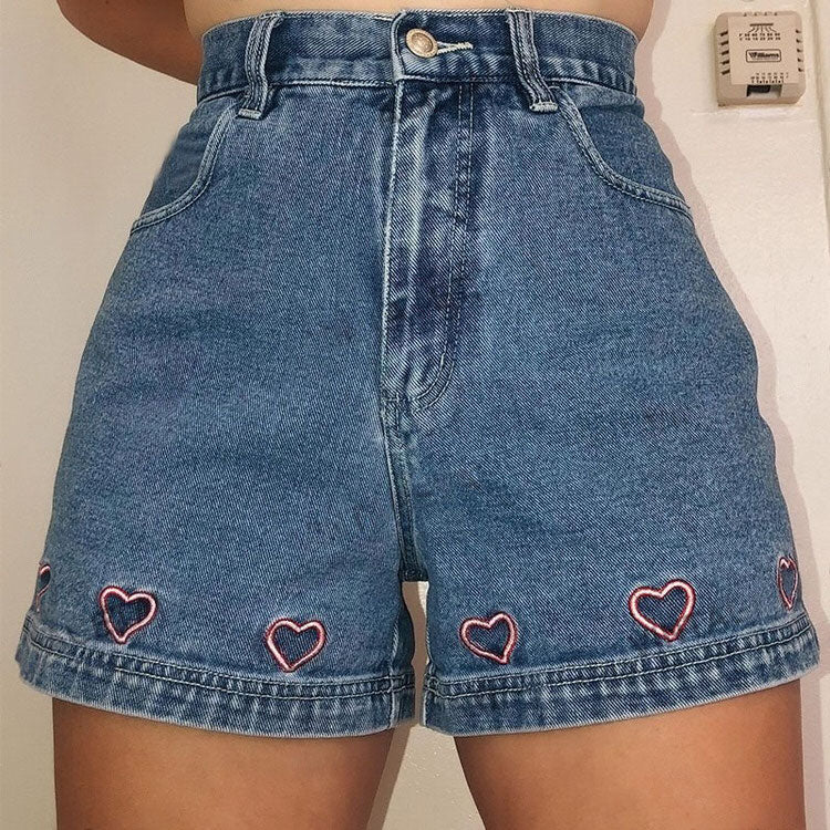 Shorts vaqueros bordados sin excusas