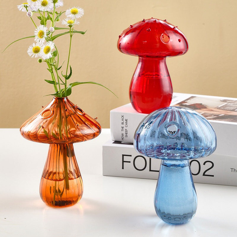 Grandma's House Nordic Mushroom Glass Vase