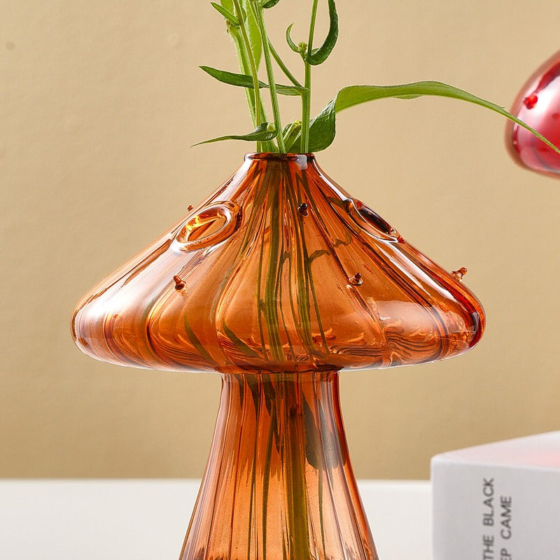 Grandma's House Nordic Mushroom Glass Vase