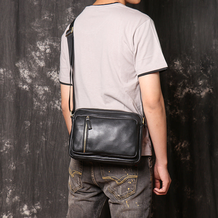 Bolso de hombro de piel de vaca 