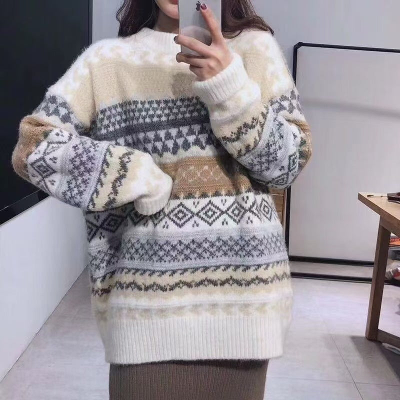 80's Grandma Pattern Sweater