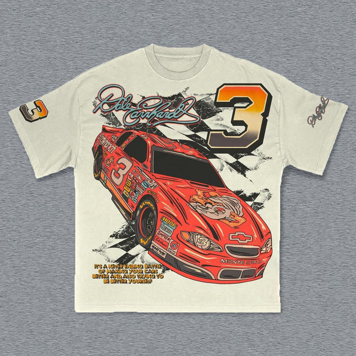 Jeff Gordon 24 Racing Tee - Nascar Oversized T-Shirt