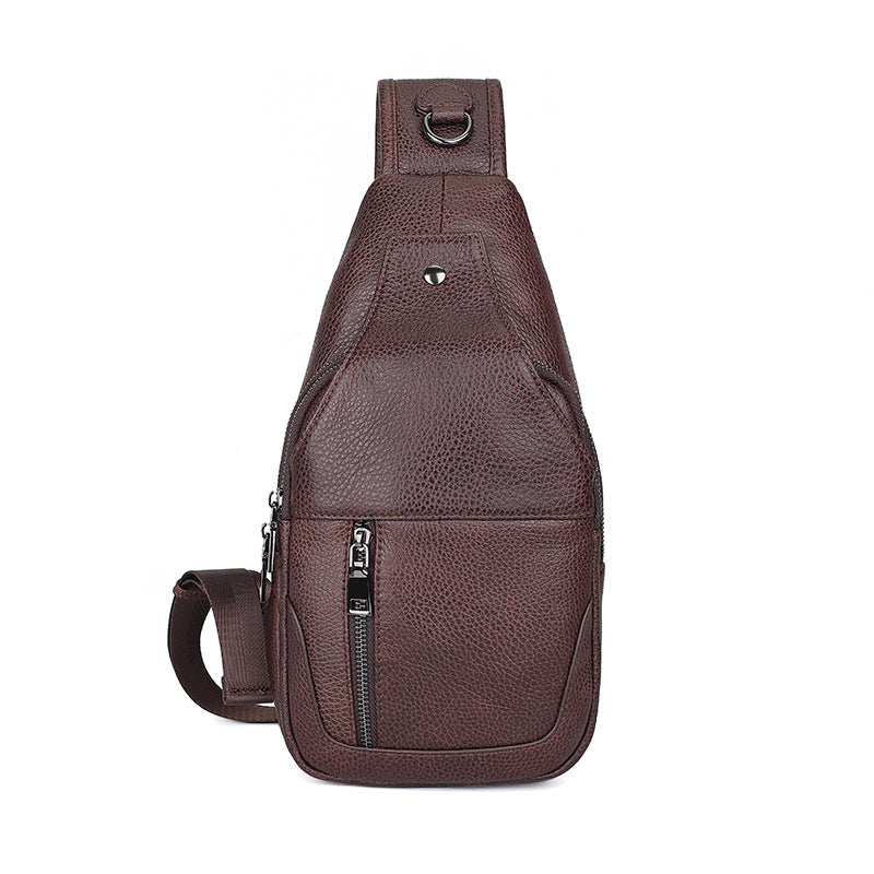 Bolso de pecho de piel de vacuno 