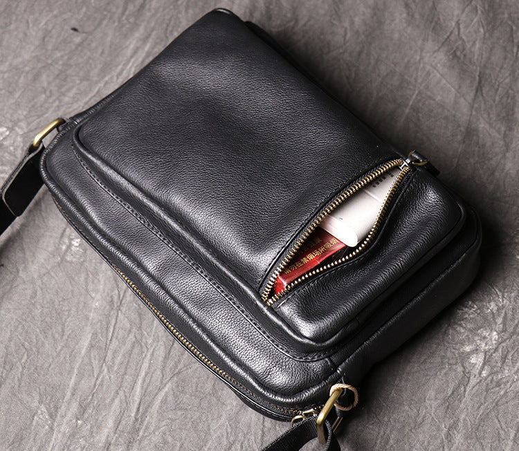 Bolso de hombro de piel de vaca 