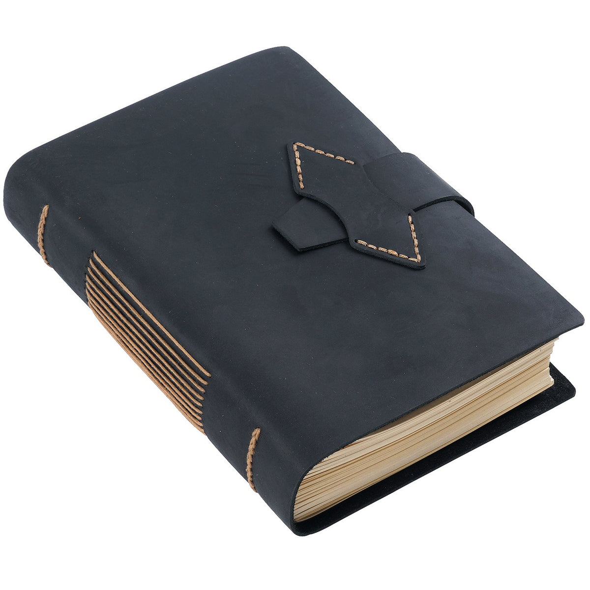 Handgemachtes A5-Notizbuch aus Leder im Vintage-Stil