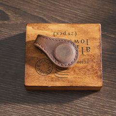 Handgefertigtes doppelmagnetisches Lederbuch