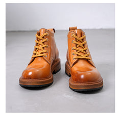 Botas de moda de tacón plano con cremallera lateral 