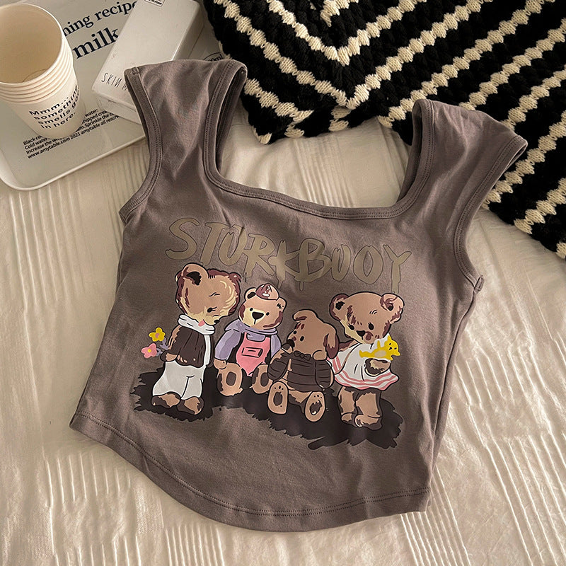 Y2K Cute Bears Tank Top