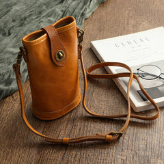 Soft Vege Tanned Leather Mobile Phone Case