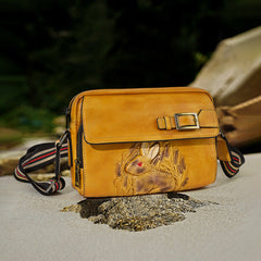 Rabbit Design Handmade Cowhide Leather Handbags