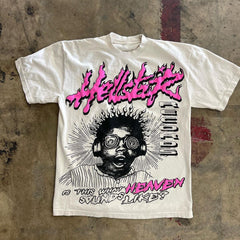 Cartoon Print Shirt - Flinston Loose Tee