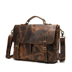 Men's Vintage Leather Business BriefCase