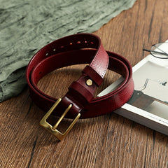 Handgefertigter Gürtel aus pflanzlich gegerbtem Leder