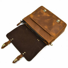 Vintage Herren Leder Aktentasche mit großem Stauraum