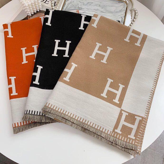 H Letter Winter Scarves