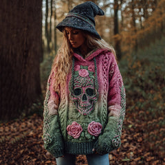 Smiley Gesicht Trauriger Hoodie Y2K Unisex