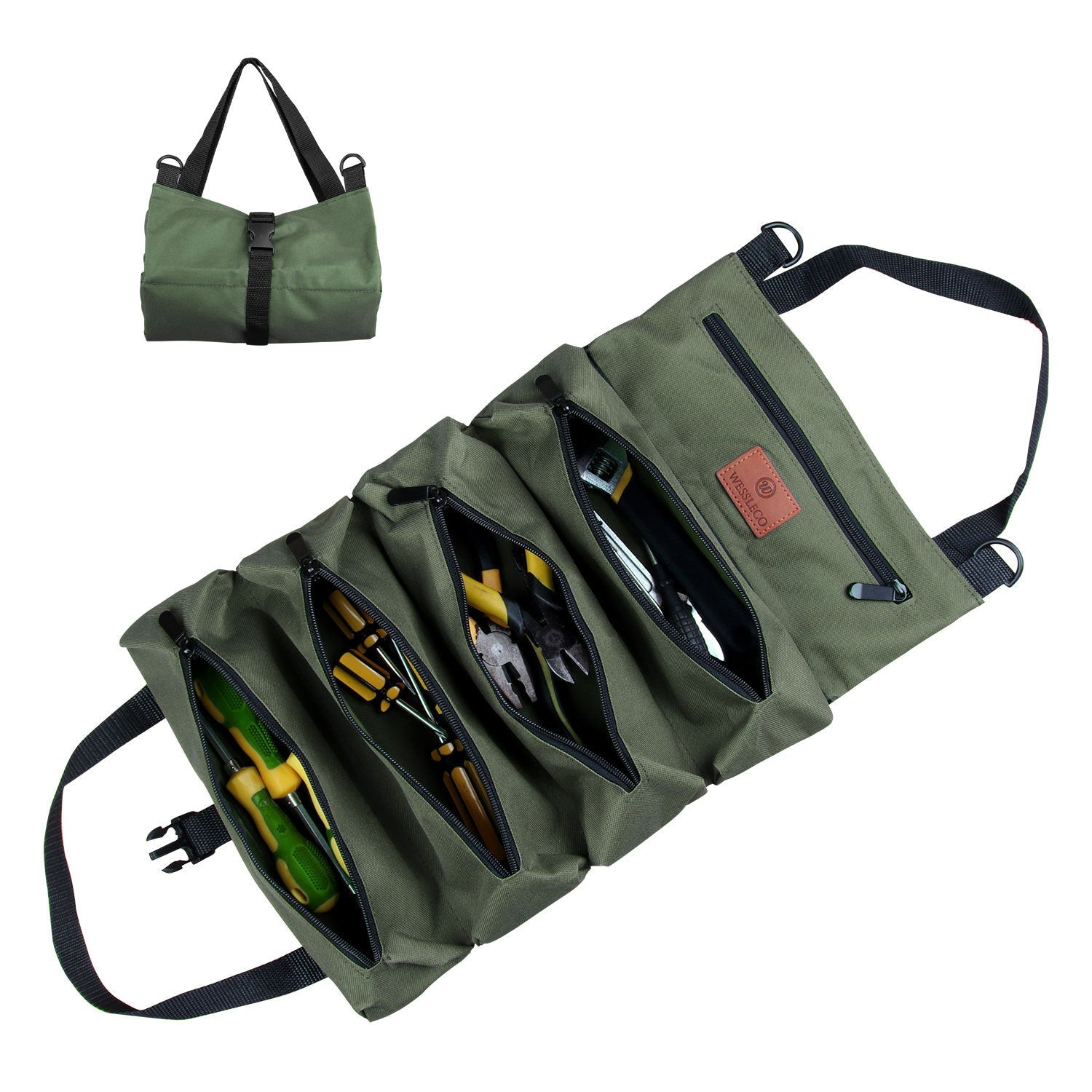 Camoflage Canvas Zippered Tool Storage Bag