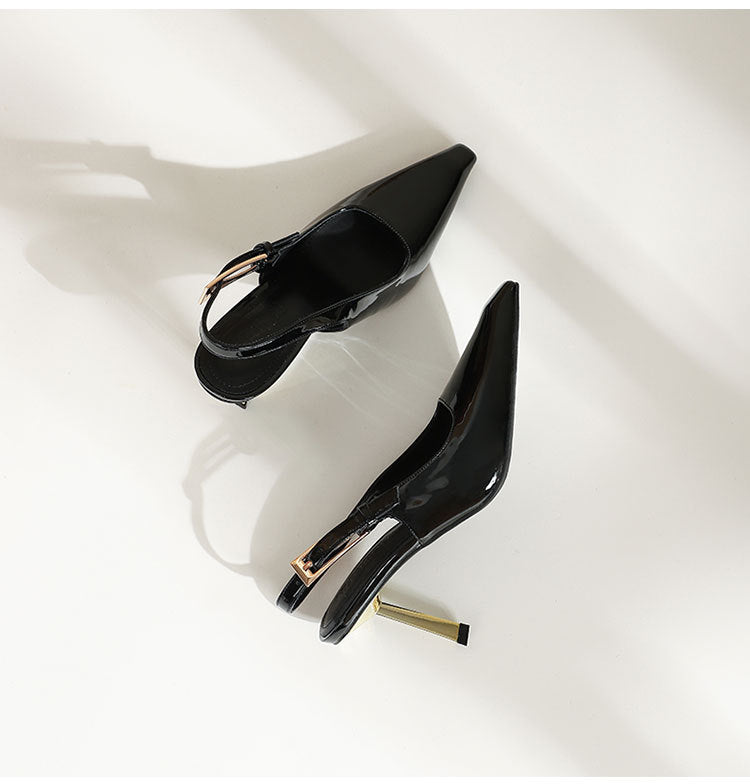 Small Gold Heel High  Sandals