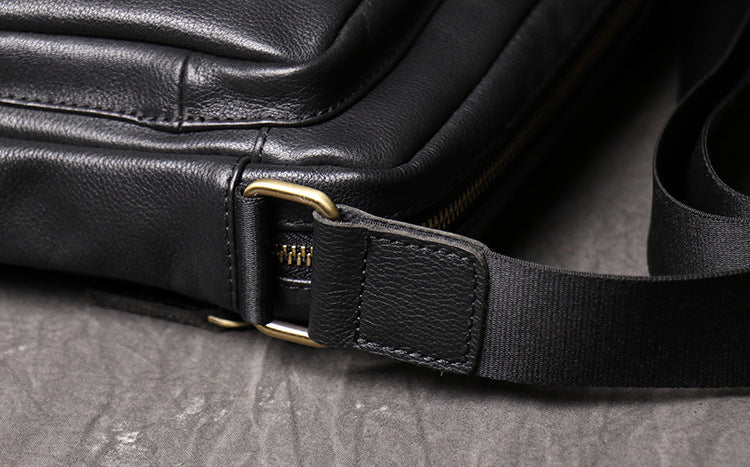 Bolso de hombro de piel de vaca 