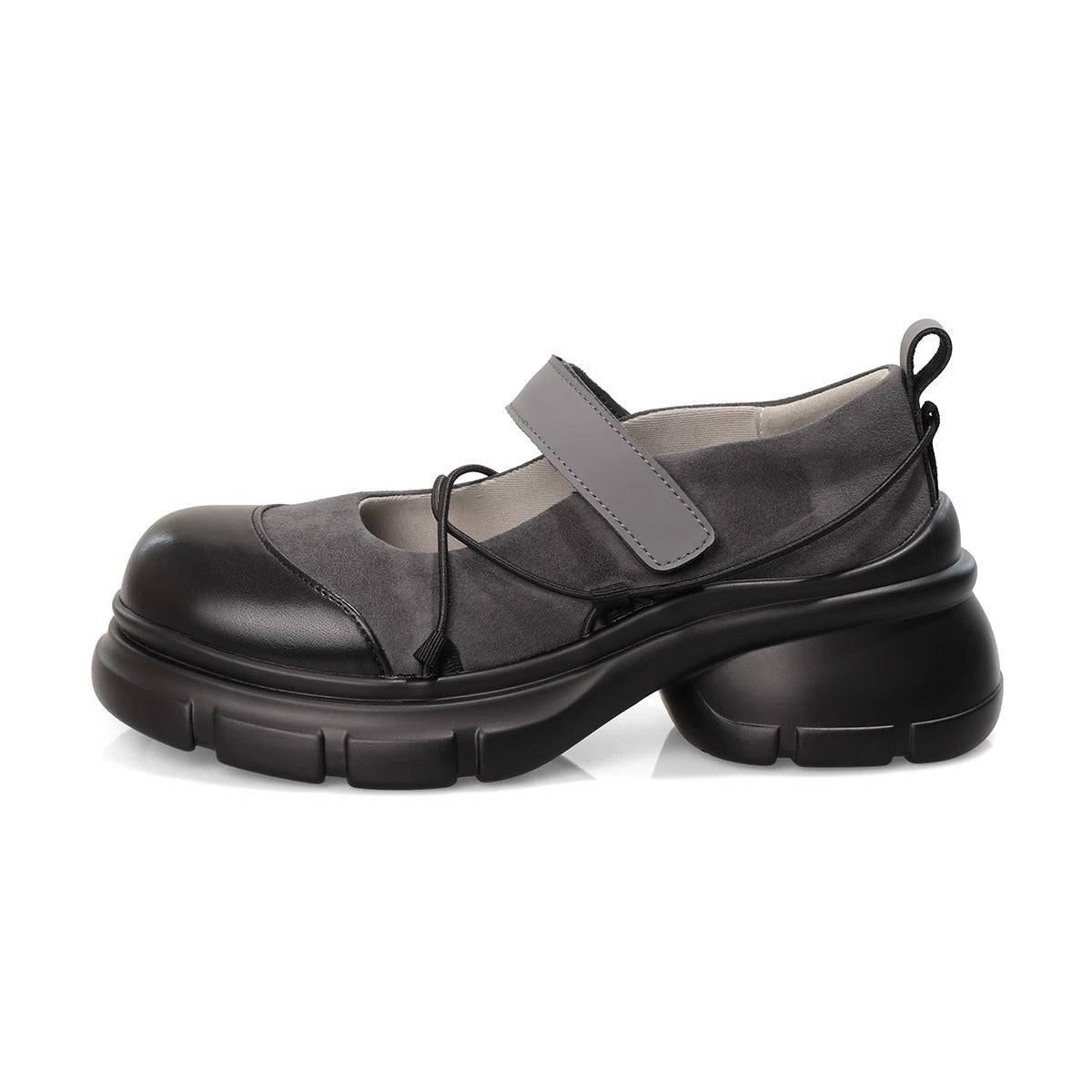 Height-Increasing Velcro Leather Shoes
