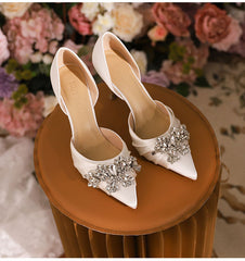 Stiletto Heel Rhinestone Pointed Sandals