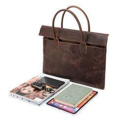 Vintage Business Leder Aktentasche 