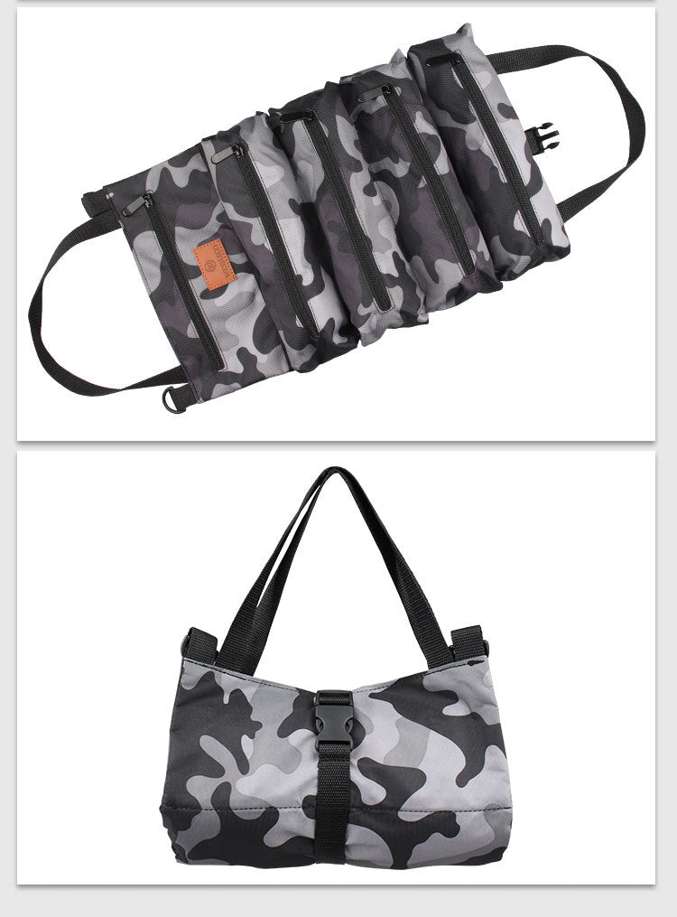 Camoflage Canvas Zippered Tool Storage Bag