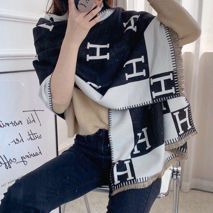 H Letter Winter Scarves