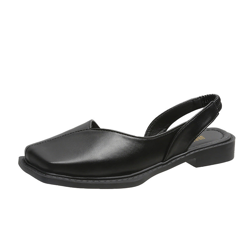 Flat-Bottomed Square-Toed Mary Zhen Sandals