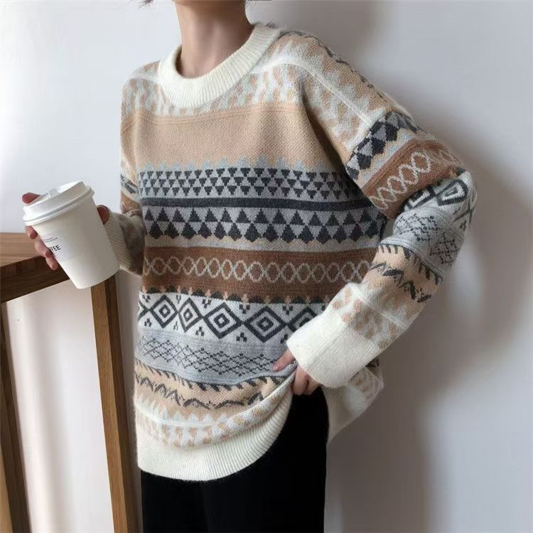 80's Grandma Pattern Sweater