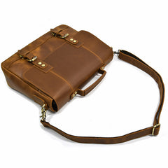Vintage Herren Leder Aktentasche mit großem Stauraum