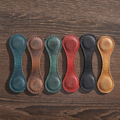 Handgefertigtes doppelmagnetisches Lederbuch