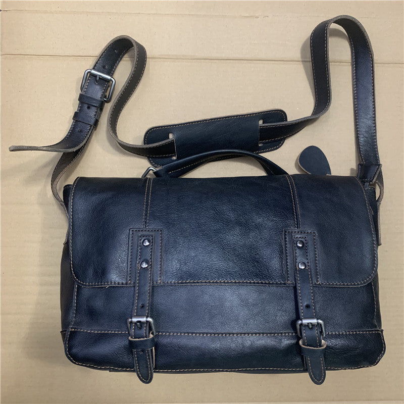 Retro Men's Casual Leather Messenger Bag