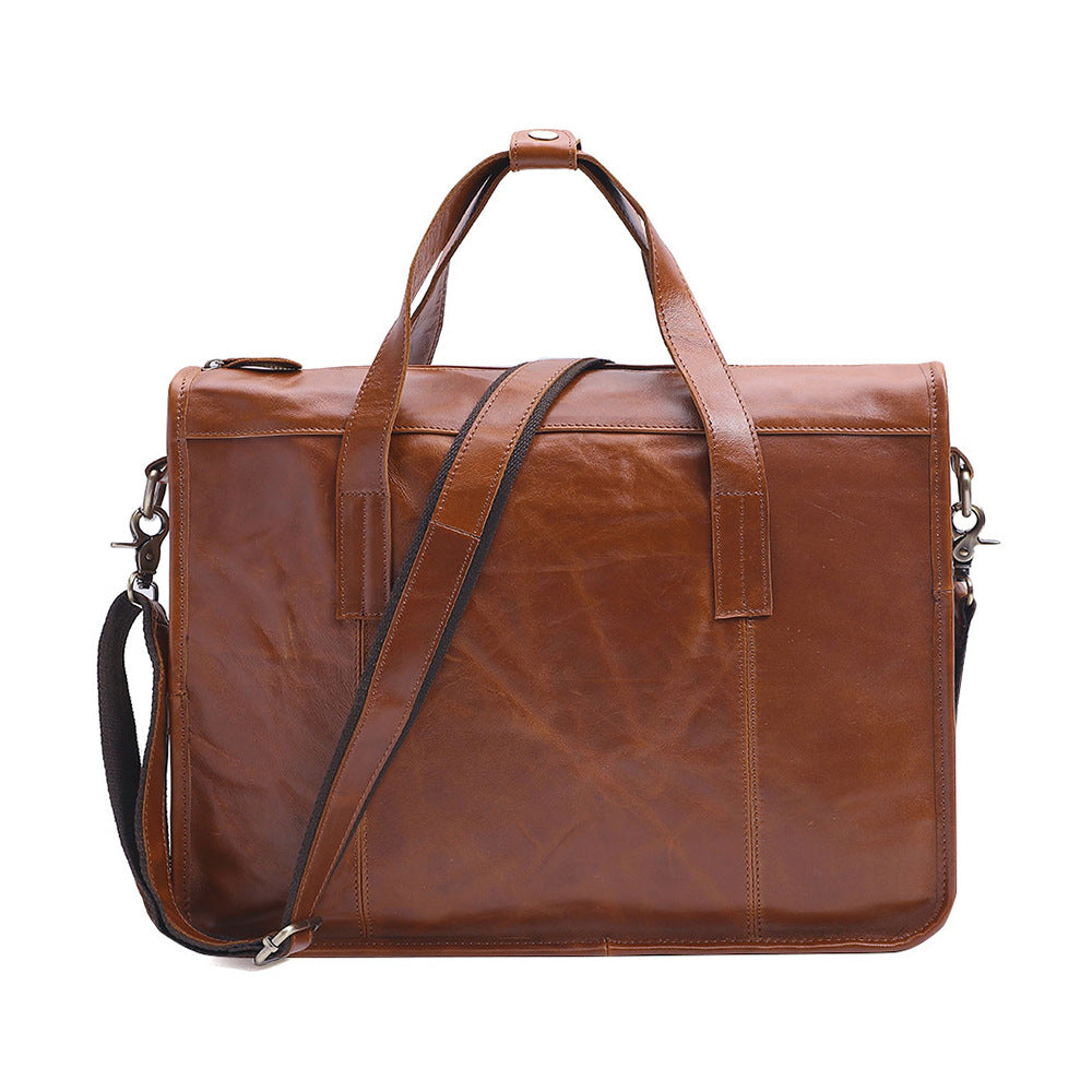 Simple Vintage Leather Business BriefCase