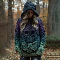 Smiley Gesicht Trauriger Hoodie Y2K Unisex